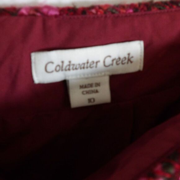 Coldwater Creek Lined Pencil Skirt Womens size 10 Tweed Wrap Professional Career - Picture 2 of 10